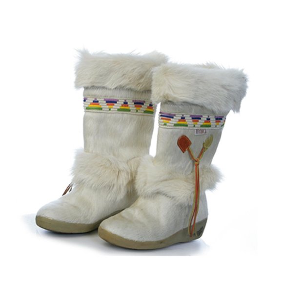Tecnica Shoes - Tecnica Off-White Goat Hair Winter Boots